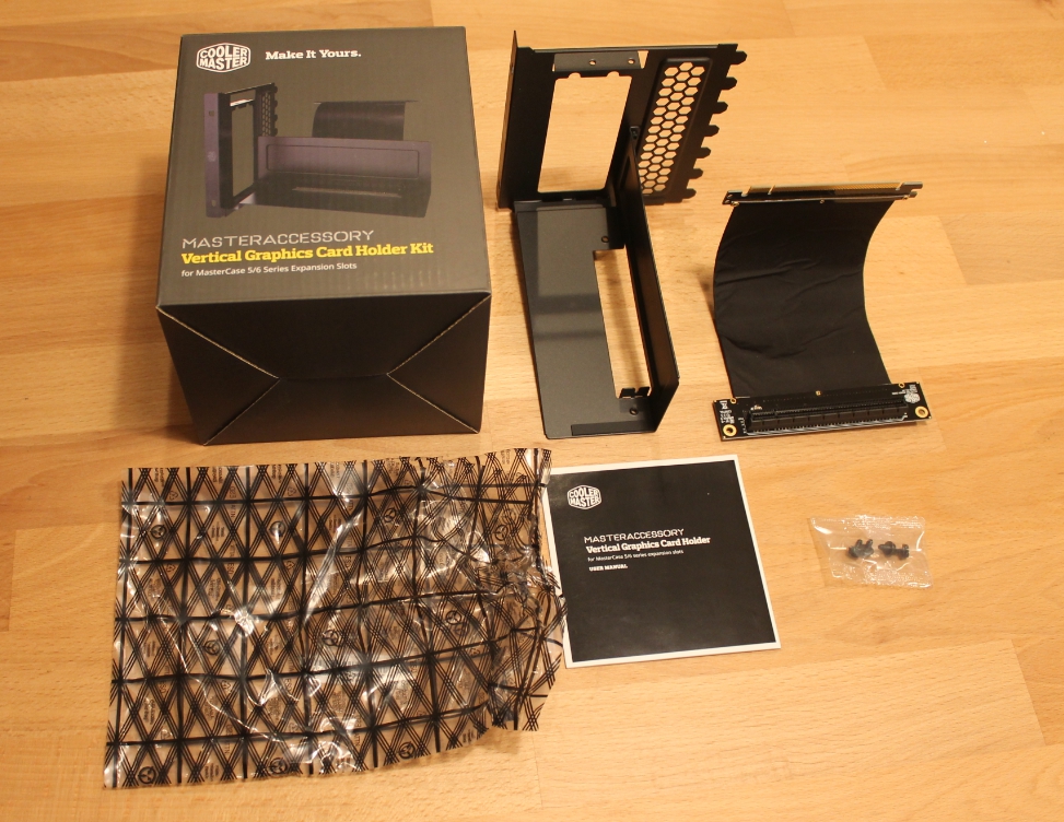 Cooler Master Vertical GPU mount unboxing