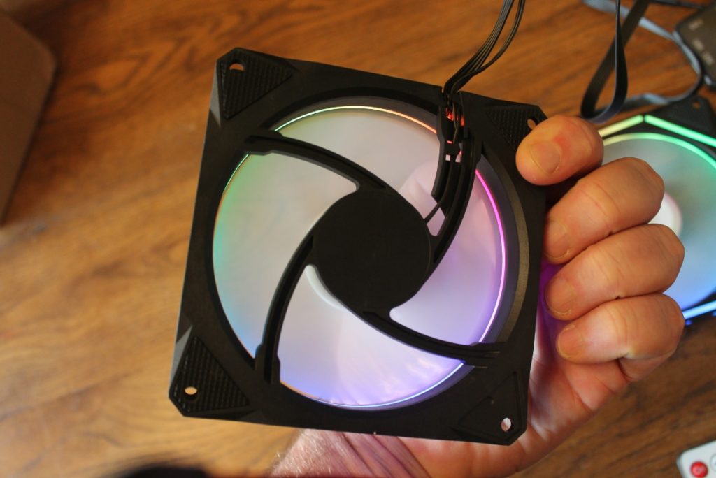 Leddess D series fan from the back. 