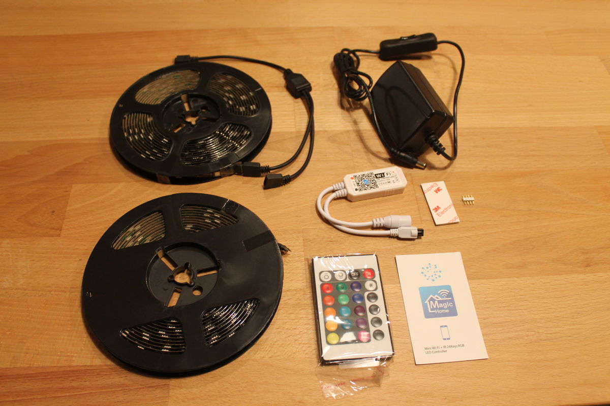 Miheal LED light strip unboxing.